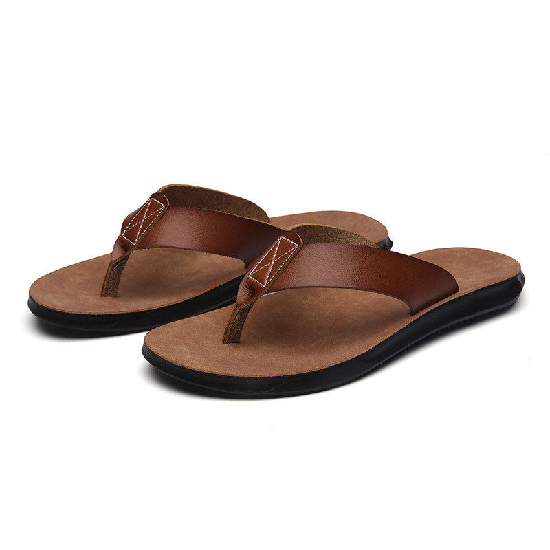 Men'S Shoes In Style - Sandalias Italianas de Cuero Nuevas para