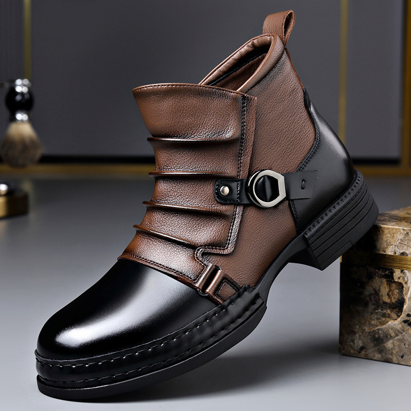 Botas de tobillo retro de otoñ - Men Shoes Boots reseña y precio