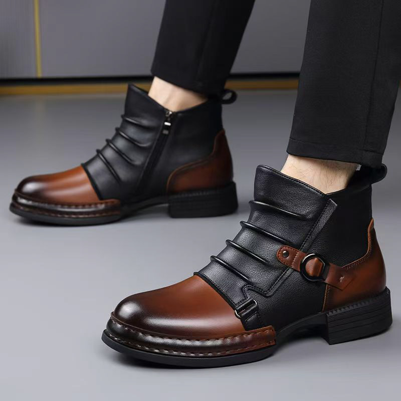 Botas de tobillo retro de otoñ - Men Shoes Boots reseña y precio