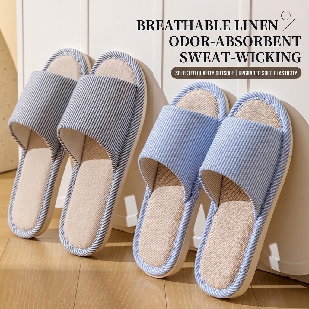 Pantuflas de Lino Transpirable - Men'S Shoes With Toes reseña y precio