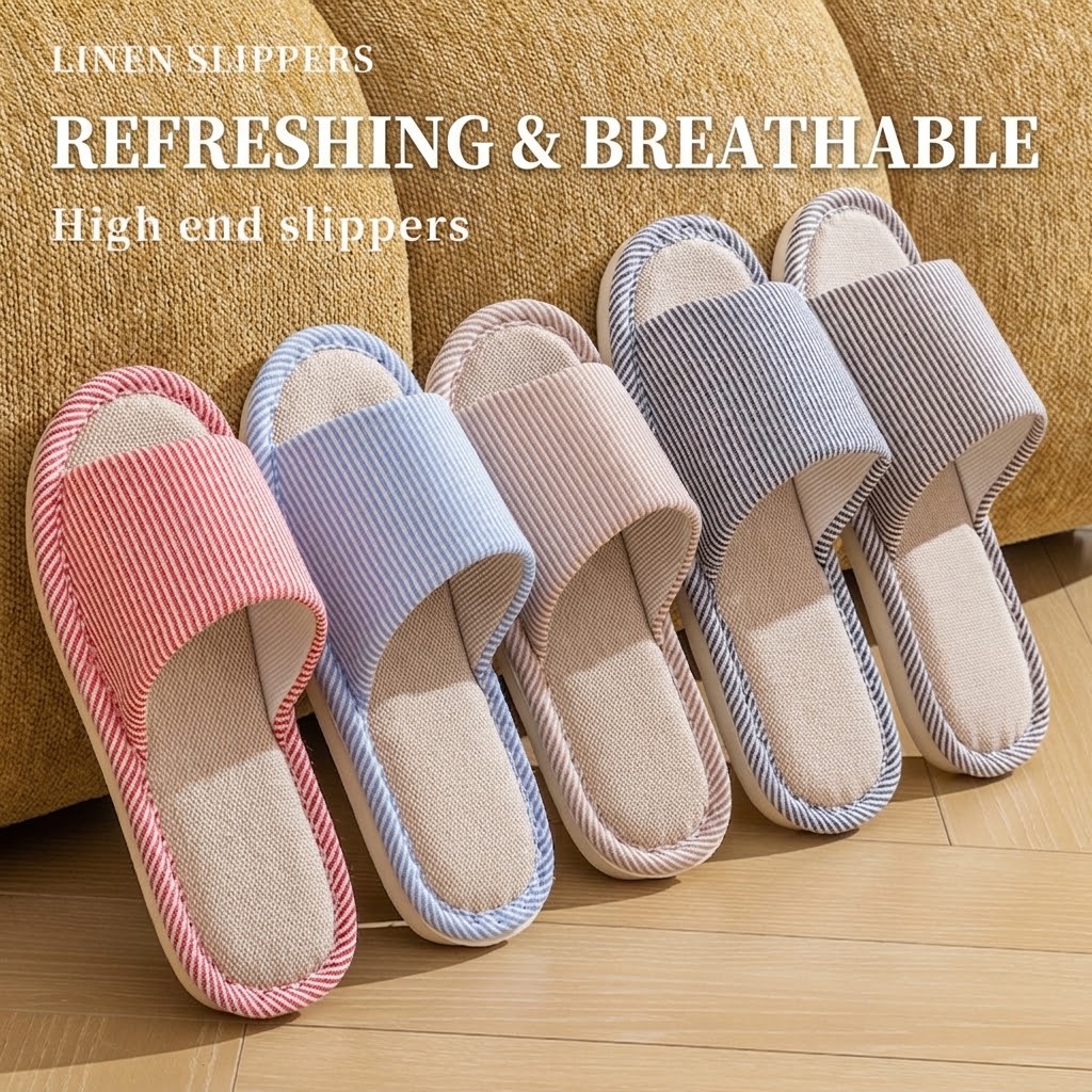 Pantuflas de Lino Transpirable - Men'S Shoes With Toes reseña y precio